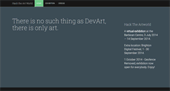 Desktop Screenshot of hacktheartworld.com