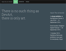Tablet Screenshot of hacktheartworld.com